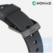 Nomad - 美國 Horween 真皮時尚棕色42MM 黑色錶帶