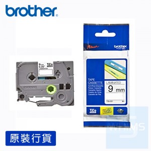 Brother - 9mm 已過膠標籤帶 (覆膜/護貝)系列