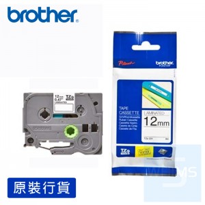 Brother - 12mm 已過膠標籤帶 (覆膜/護貝)系列