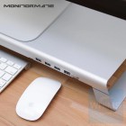 Monitormate - MiniS 多功能螢幕架 USB 3.0介面+充電底座 ( 霧面黑/北歐銀 ) Monitormate - MiniS 多功能螢幕架 USB 3.0介面+充電底座 ( 霧面黑/北歐銀 )