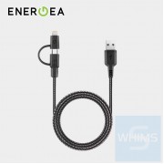 Energea - NyloTough 2合1快速充電線 Lightning + Micro-USB 1.5米