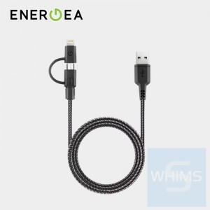 Energea - NyloTough 2合1快速充電線 Lightning + Micro-USB 1.5米