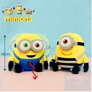 Minions 迷你兵團 - 識行識走電動迷你兵團 18cm Stuart & Bob - 1套2隻