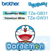 Brother - 12mm Doraemon 多啦A夢 已過膠標籤帶 (覆膜/護貝)系列