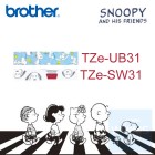 Brother - 12mm Snoopy 已過膠標籤帶 (覆膜/護貝)系列 Brother - 12mm Snoopy 已過膠標籤帶 (覆膜/護貝)系列