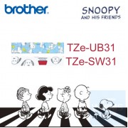 Brother - 12mm Snoopy 已過膠標籤帶 (覆膜/護貝)系列