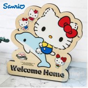 Sanrio - Hello Kitty 自訂文字木製門牌（KT83s)