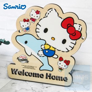 Sanrio - Hello Kitty 自訂文字木製門牌（KT83s)