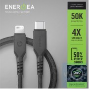 Energea - FibraTough USB-C to Lightning 快速充電線 1.5米 銀離子抗菌線