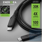 Energea - DuraGlitz 銀離子抗菌線 USB-C轉USB-C數據線 1.5米
