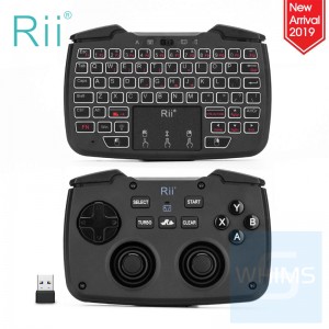 Rii - RK707 2.4Ghz 無線鍵盤鼠標+遊戲控制觸控 3 in 1 組合