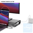 Monitormate - ProBASE GEN2 鋁製 USB多功能螢幕架 (北歐銀/灰色) Monitormate - ProBASE GEN2 鋁製 USB多功能螢幕架 (北歐銀/灰色)