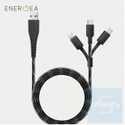 Energea - NyloFlex 3-in-1 Lightning + USB-C + Micro-USB 線 1.5米