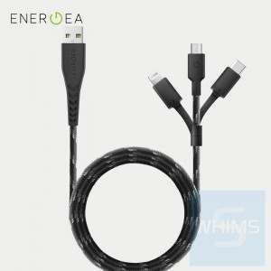 Energea - NyloFlex 3-in-1 Lightning + USB-C + Micro-USB 線 1.5米