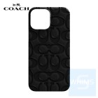 Coach - Black Emboss Signature C Pebbled Leather Slim Wrap iPhone 13 Pro / Pro Max (6.1"/6.7") 手機殼 Coach - Black Emboss Signature C Pebbled Leather Slim Wrap iPhone 13 Pro / Pro Max (6.1"/6.7") 手機殼