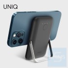 UNIQ - Hoveo 磁性快速無線 USB-C PD 移動電源帶支架 5000mAh - 木炭(灰色) UNIQ - Hoveo 磁性快速無線 USB-C PD 移動電源帶支架 5000mAh - 木炭(灰色)