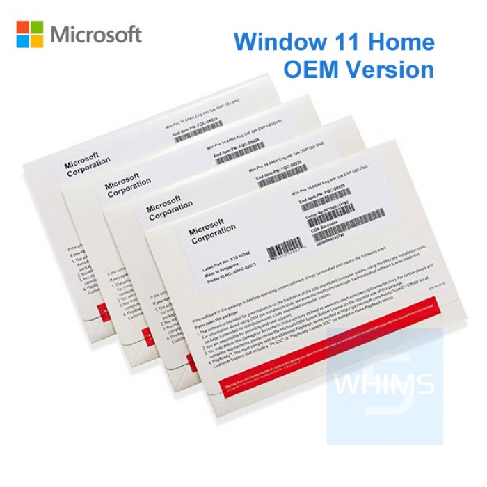 Microsoft - Windows 11 Home 64Bit DVD ( 繁 / Eng OEM版 )