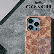 Coach - 卡其經典大C iPhone 15 Pro / Pro Max (6.1"/6.7") 手機殼