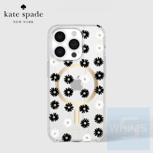 Kate Spade New York - 防護硬殼 for iPhone 15 Pro / Pro Max (6.1"/6.7") MagSafe支援 *Daisy Chain/Black/White