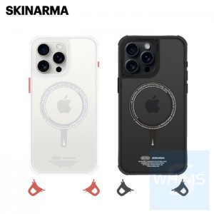 Skinarma - SAIDO 磁吸防摔手機殼 附掛繩環 iPhone 16 / Plus / Pro / Pro Max ( Black / Clear )