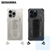 Skinarma - HELIO 磁吸防摔手機殼 附掛繩環 iPhone 16 Pro / Pro Max ( Black / Clear )