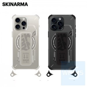 Skinarma - HELIO 磁吸防摔手機殼 附掛繩環 iPhone 16 Pro / Pro Max ( Black / Clear )
