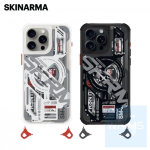 Skinarma - EKHO 磁吸防摔手機殼 附掛繩環 iPhone 16 Pro / Pro Max ( Black / Clear ) *10月初到貨*