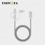 Energea - NyloTough 3 in 1 18CM 快速充電線 Micro-USB + Lightning + USB-C