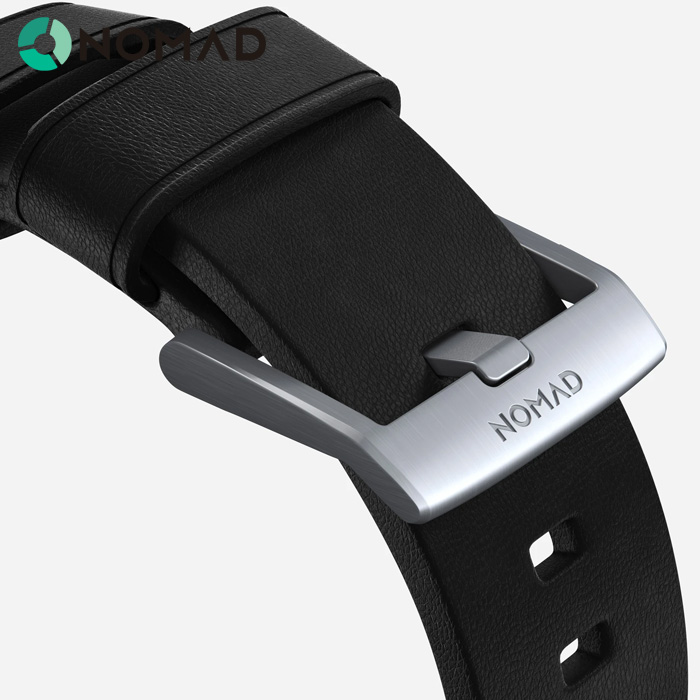nomad - active strap 防水皮革黑色表带 44/42mm